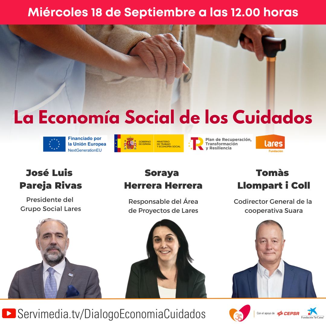 Cartel del Diálogo sobre La Economía Social de los Cuidados