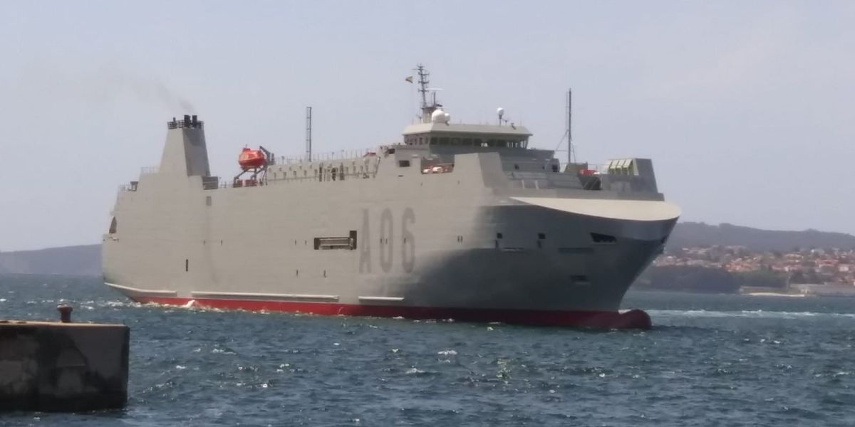 La Armada espa ola recibe hoy el buque de transporte log stico